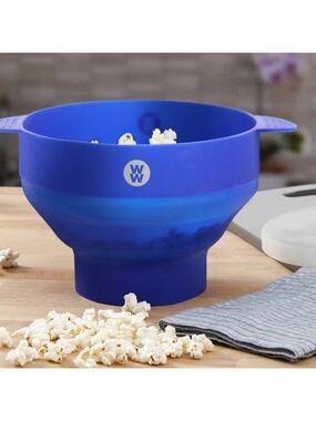 NIB WEIGHT WATCHERS Silicone Popcorn Popper with Recipe Card